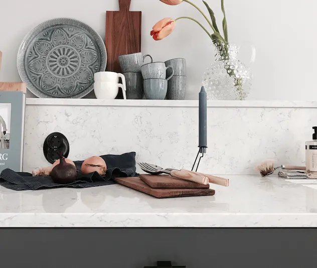 Muestra de Silestone Biano River, distribuido por Cosentino